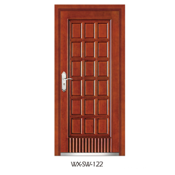 Puerta de acero de madera (WX-SW-122)